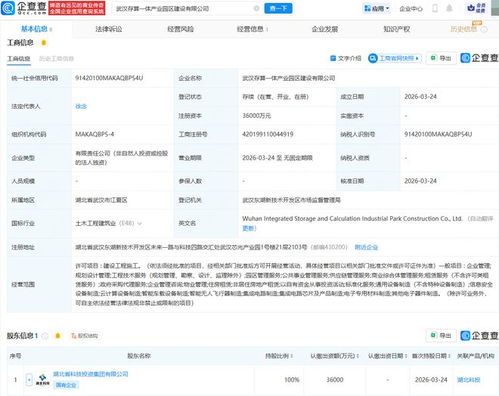 武漢存算一體產(chǎn)業(yè)園區(qū)建設(shè)公司成立，加速區(qū)域數(shù)字經(jīng)濟(jì)發(fā)展